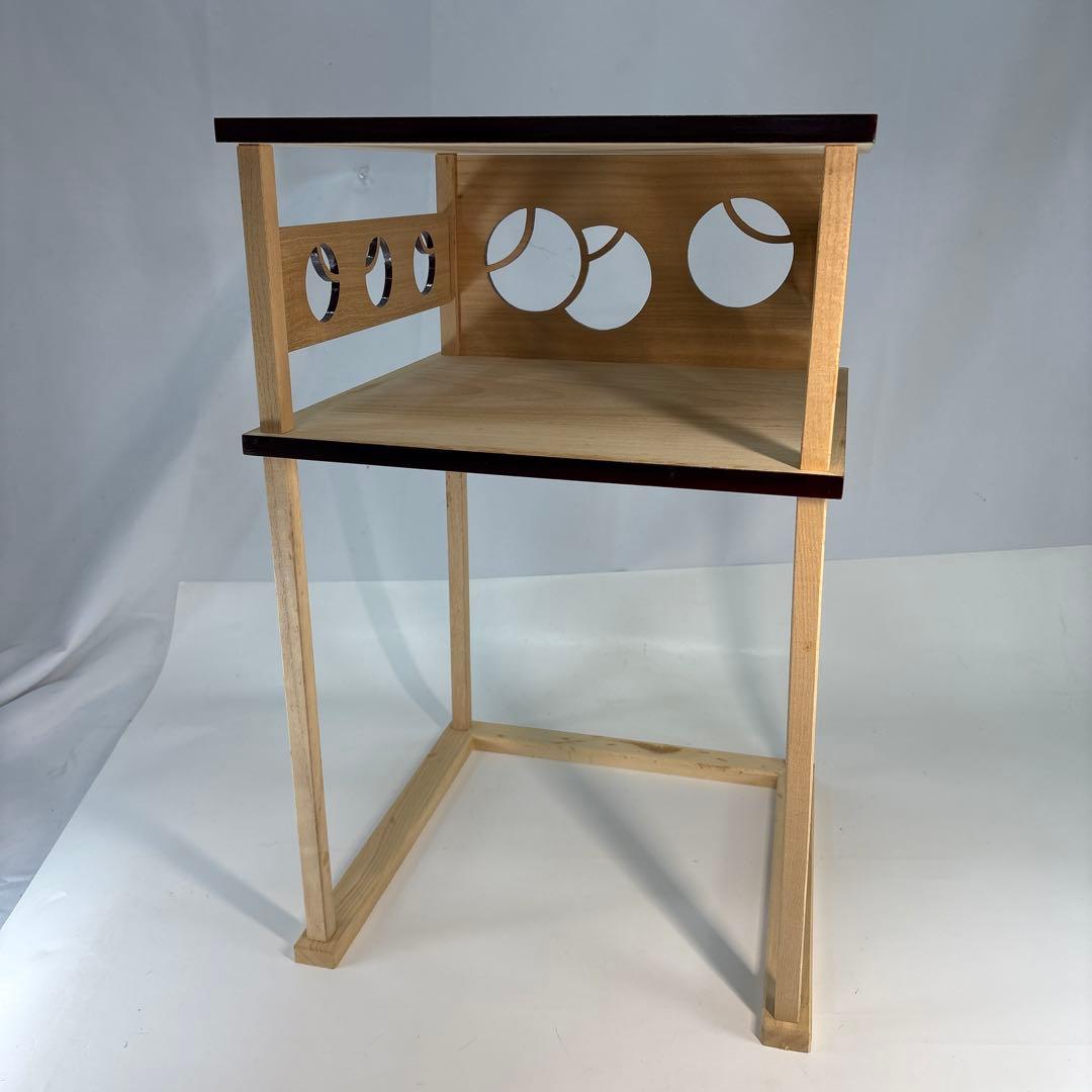 【中古品】而妙斎好 壺々透 二重棚 （紙箱）組立式USED〈税込•送料込〉