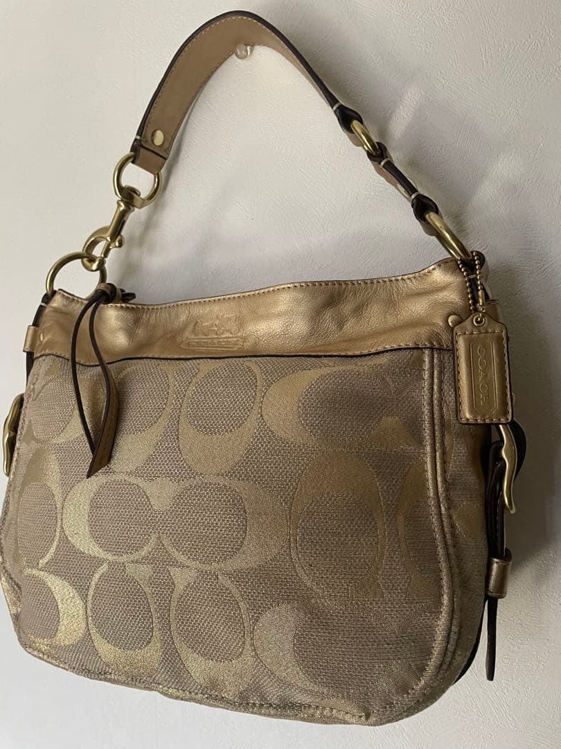 【未使用】COACH シグネチャー ソーホー ワンショルダーバッグ ゴールド