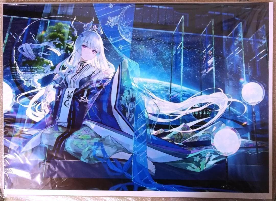 藤ちょこ 複製原画 かぐや姫 絵師100人展 ホロライブ にじさんじ MTG