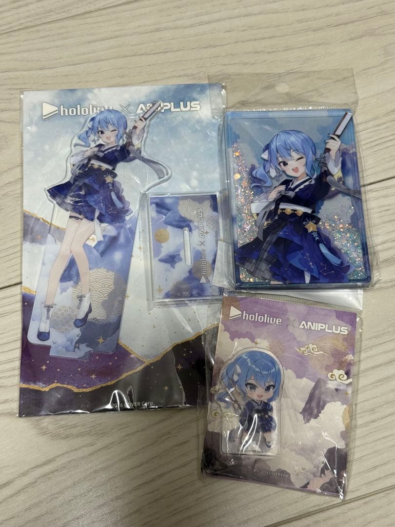 韓国 限定 ホロライブ 星街すいせい アクリルグリッター スタンド アニプラス