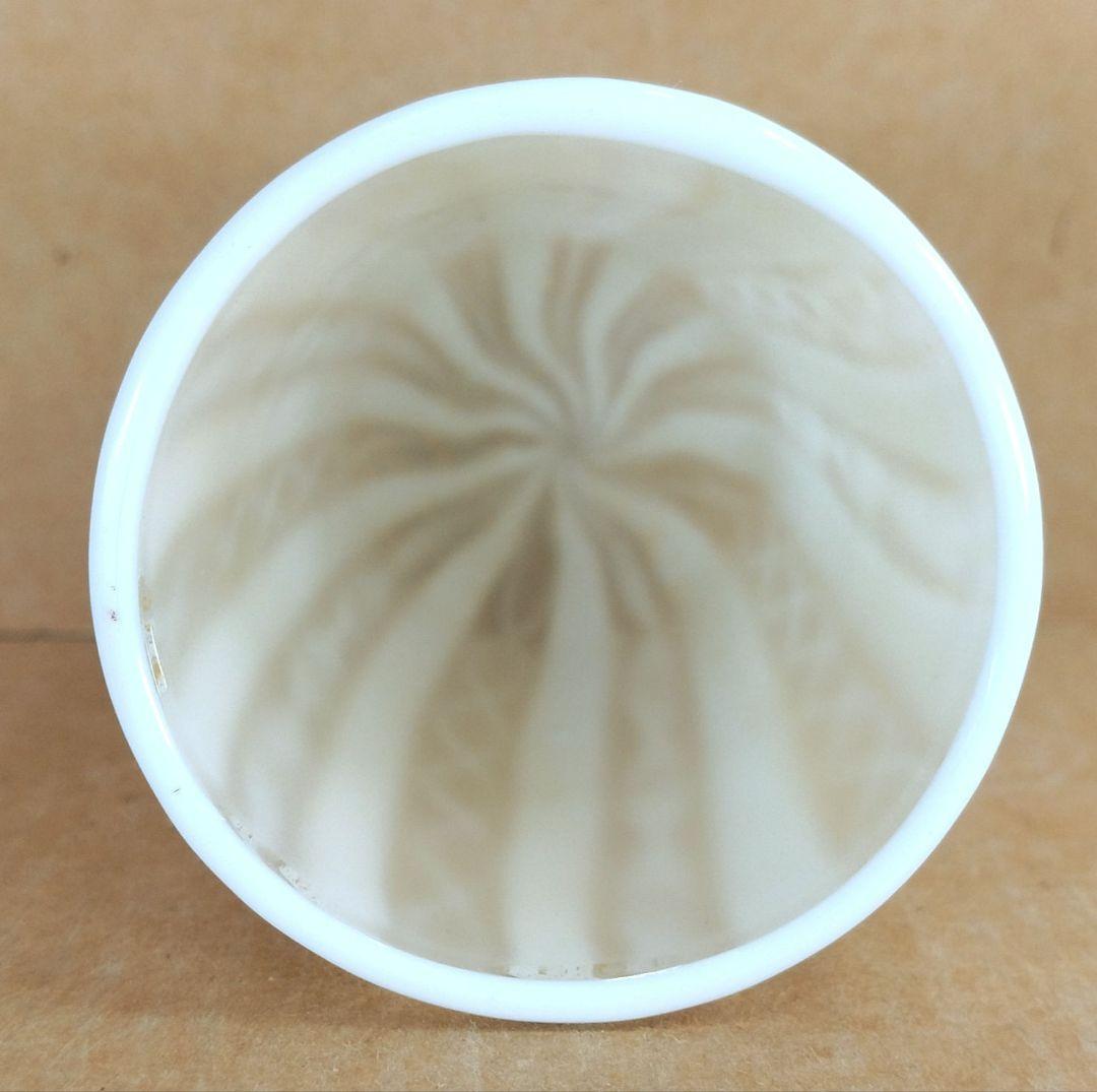 【本物保証】藤田喬平 手吹 ベェニスぐい呑 共箱 栞 白黄色系 金箔挟 ヴェニス