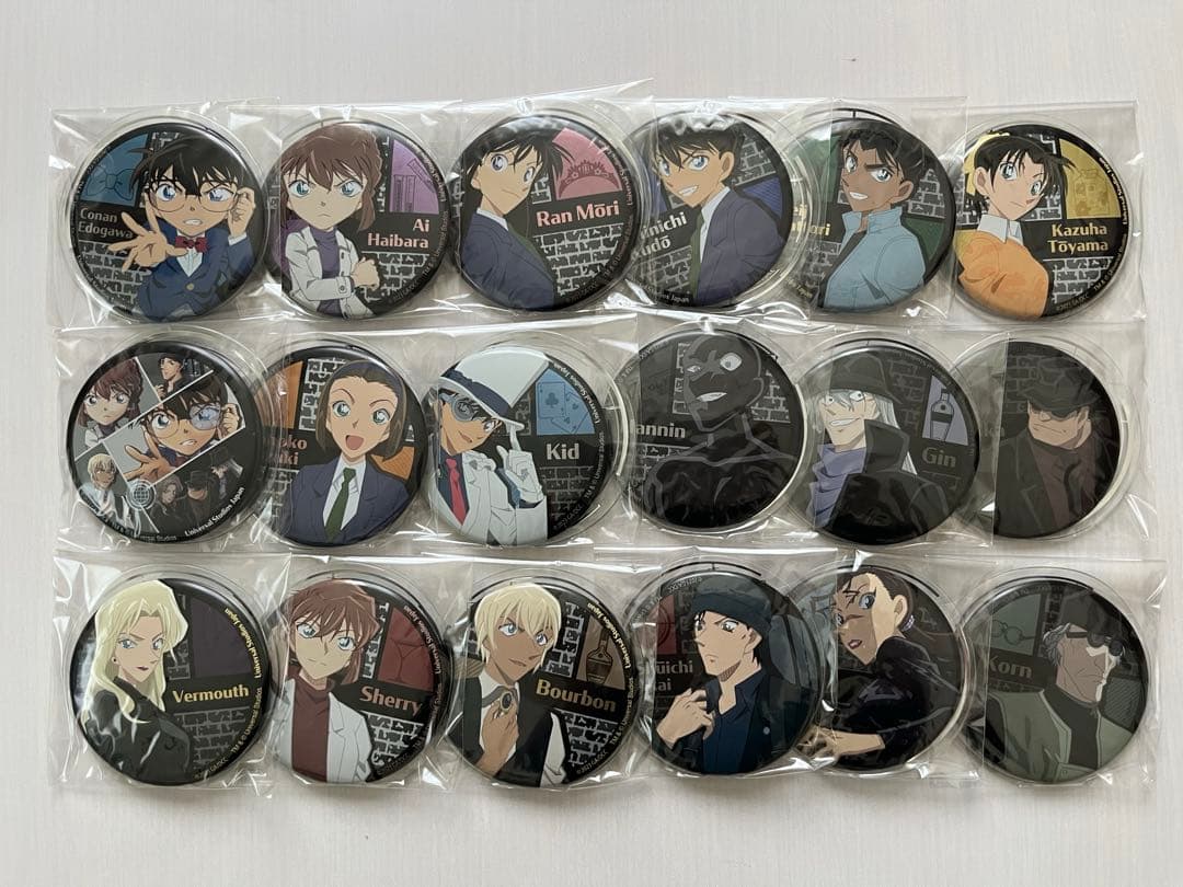 USJ 名探偵コナン コレクタブル缶バッジコレクション　2023 18点セット