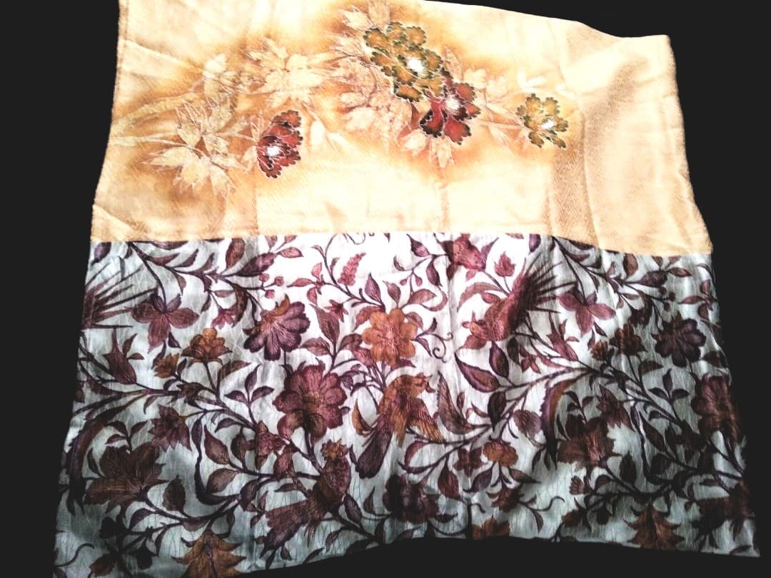 シルクサテン着物　ストール