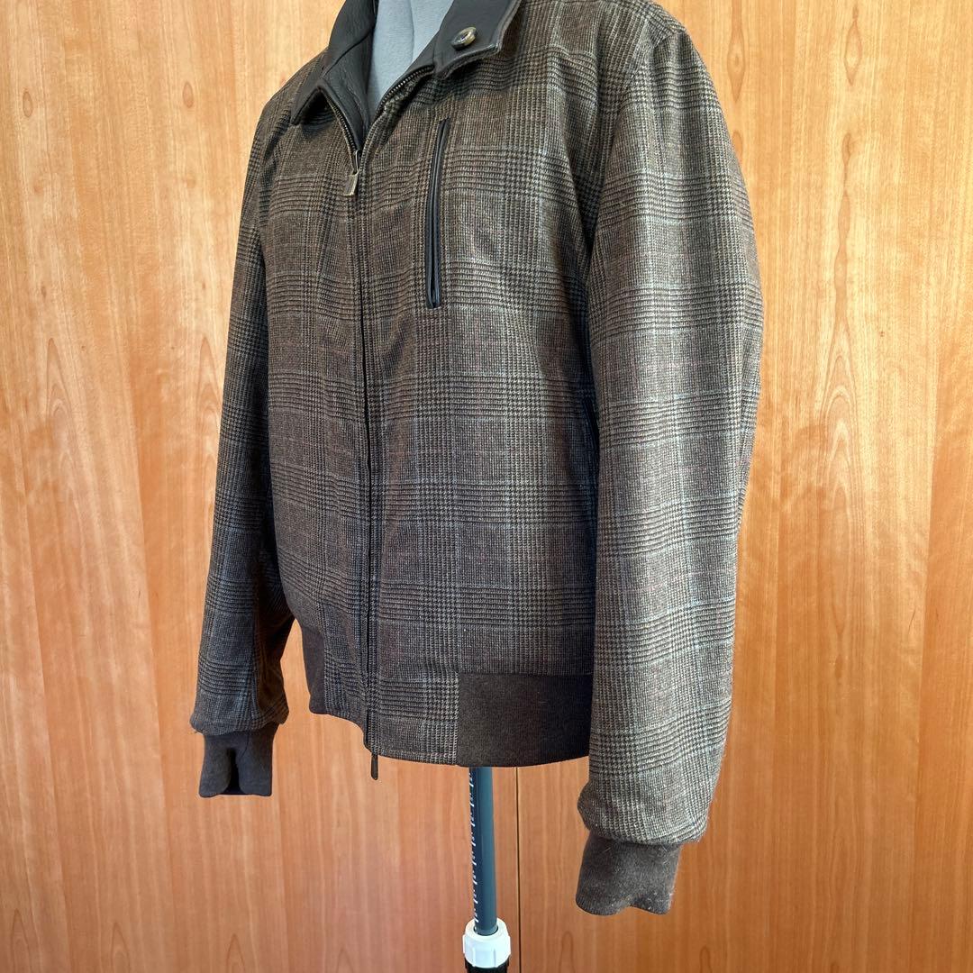 Loro Piana 鹿革レザー×カシミア　リバーシブルジャケット　メンズM