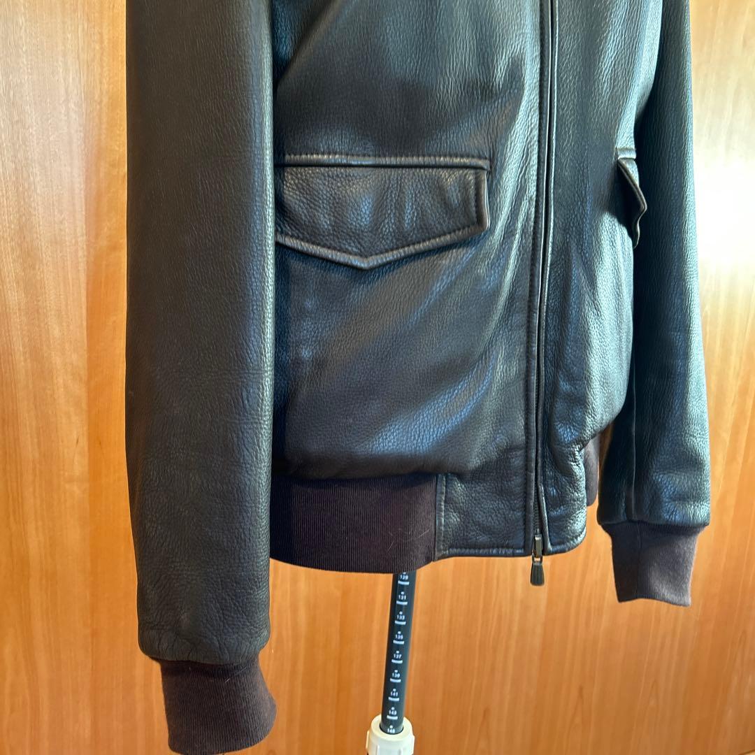 Loro Piana 鹿革レザー×カシミア　リバーシブルジャケット　メンズM