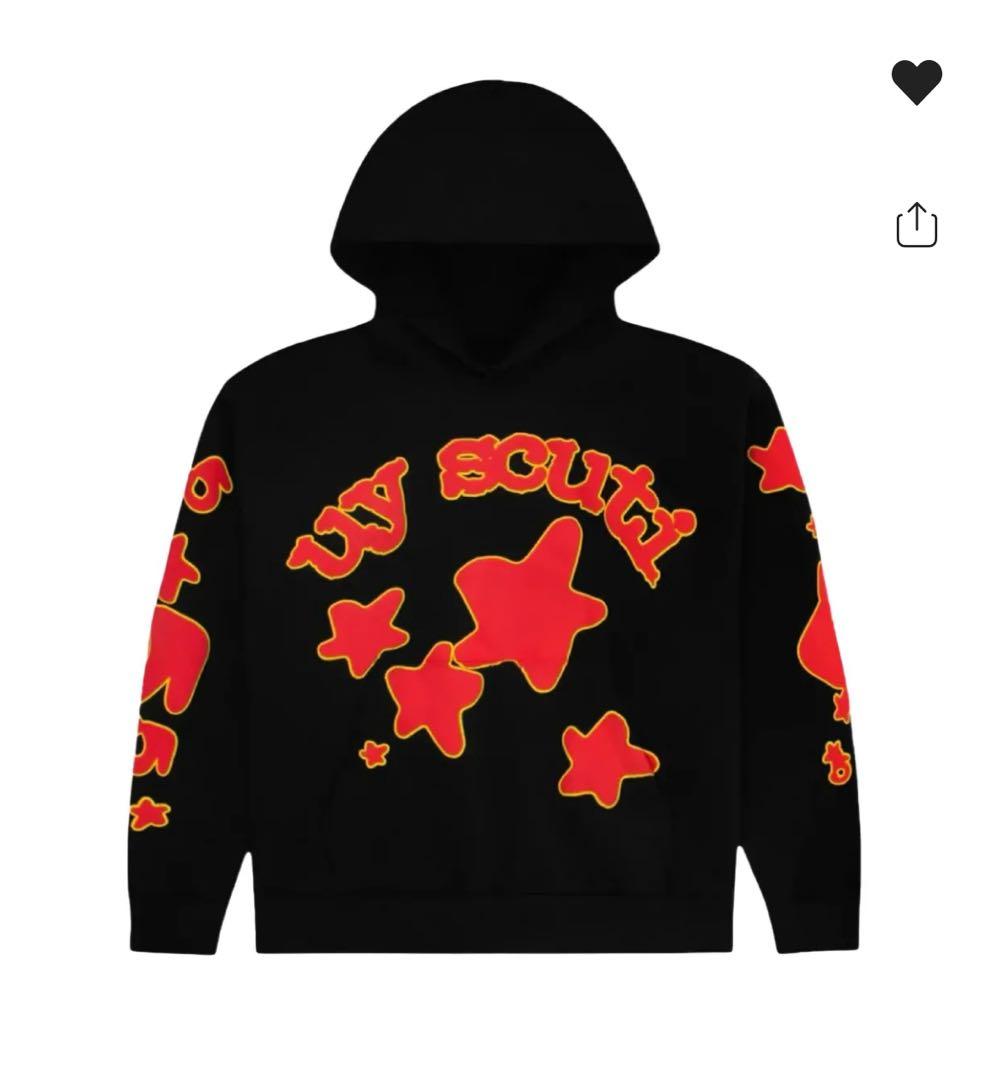 【正規品】Sp5der UY SCUTI Hoodie スパイダー パーカー