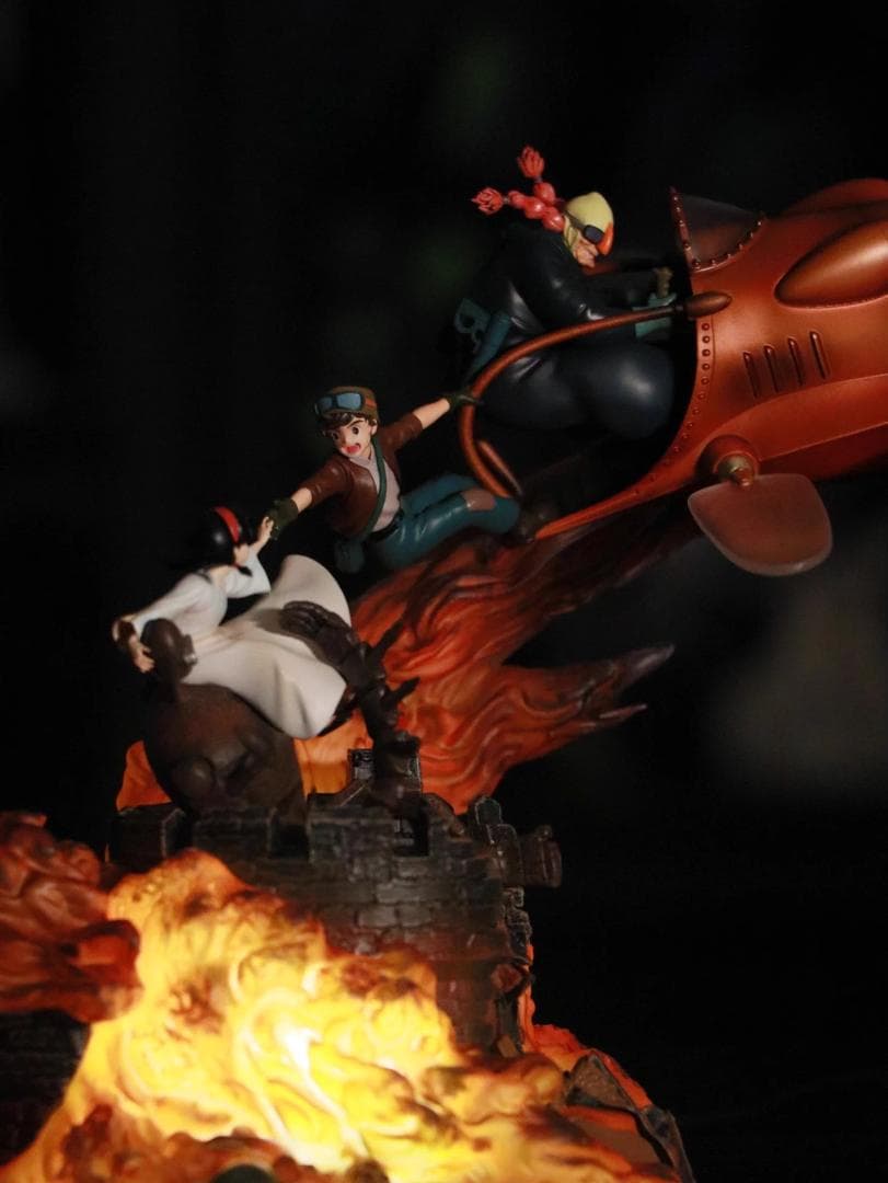 宮崎駿 天空の城ラピュタ バスがシータを救うGK 彫刻フィギュア