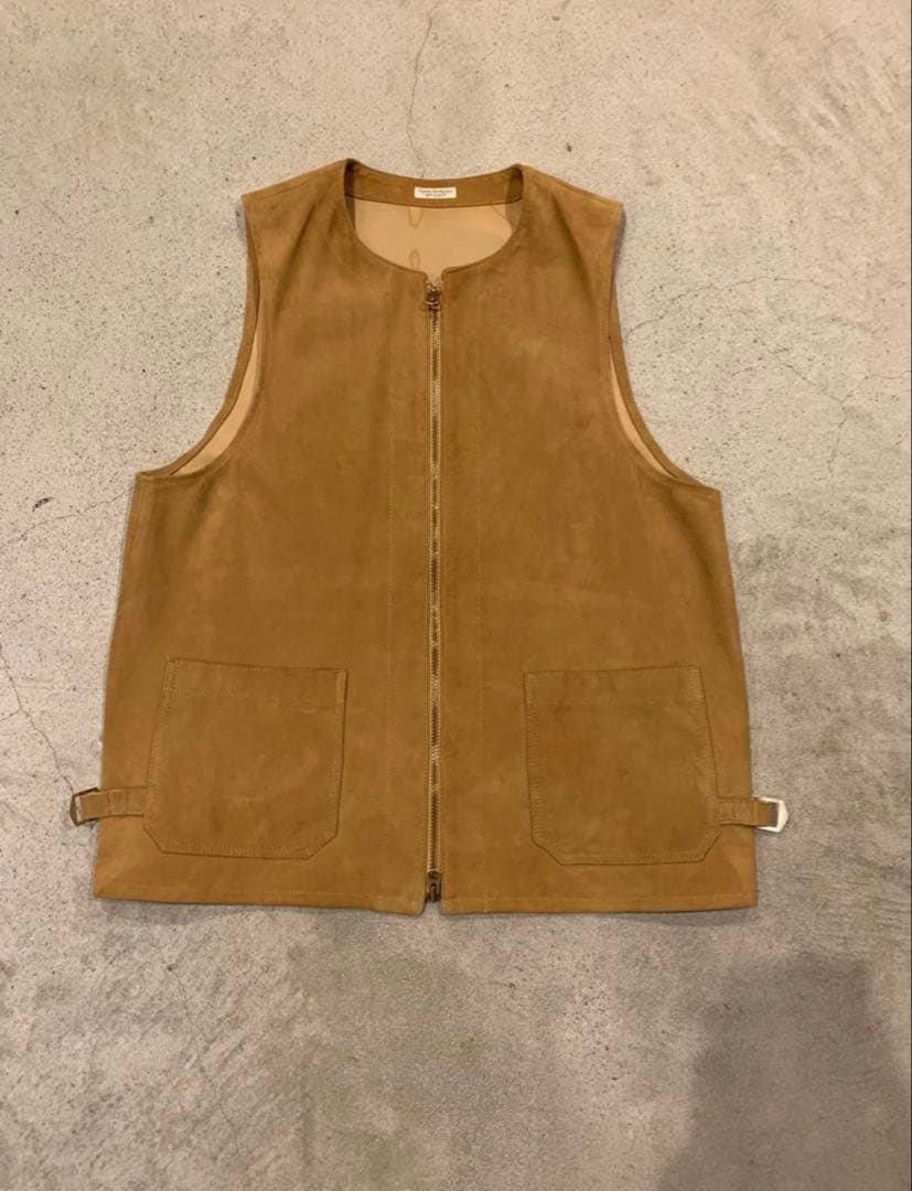 phigvel シープスキン　フルジップレザーベスト　36(1)