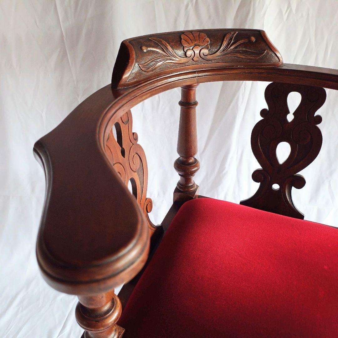 【ヴィンテージ】イギリス コーナーチェア 椅子 クラシック アンティーク 英国