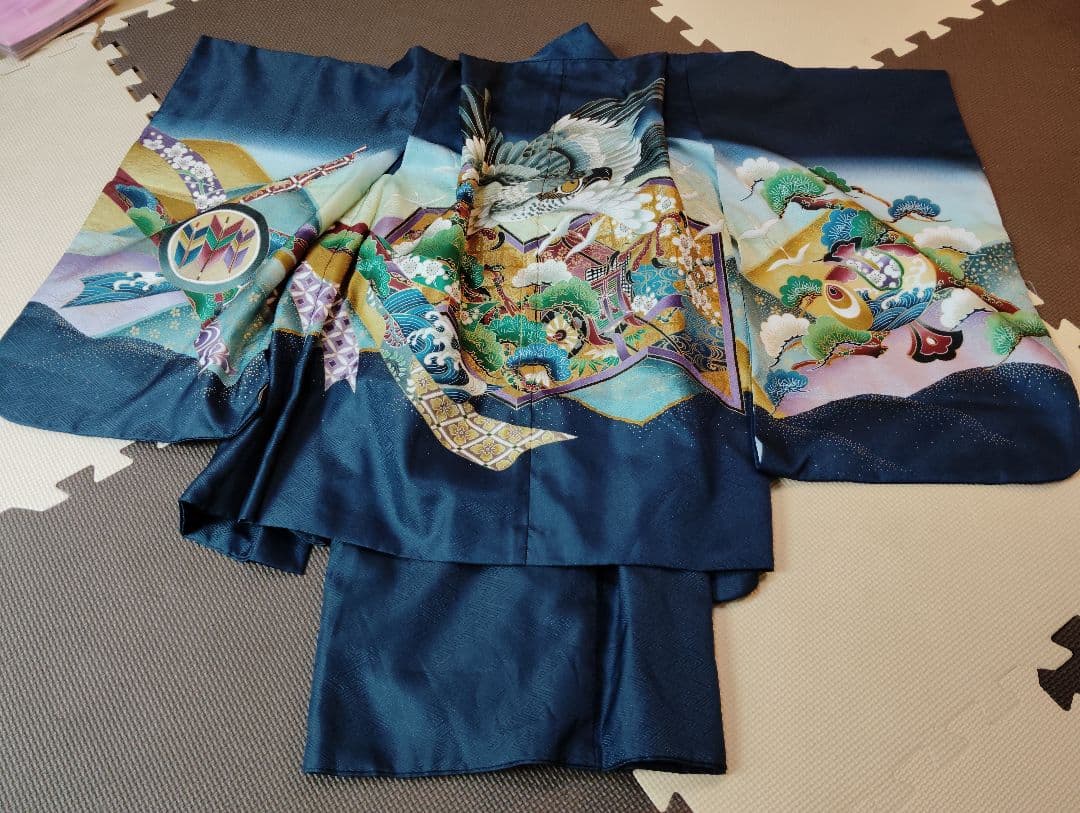 七五三　5歳　五歳　男の子　着物　袴　羽織り