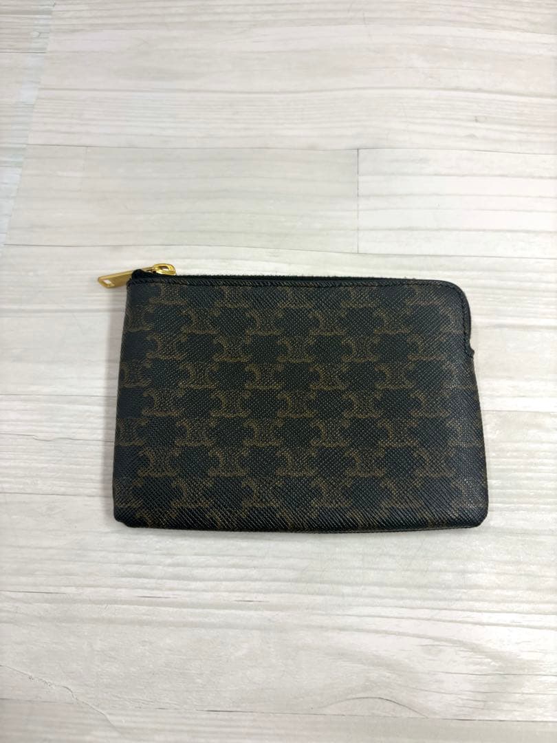 【極美品】CELINE セリーヌ　トリオンフ　ケース　キャンバス