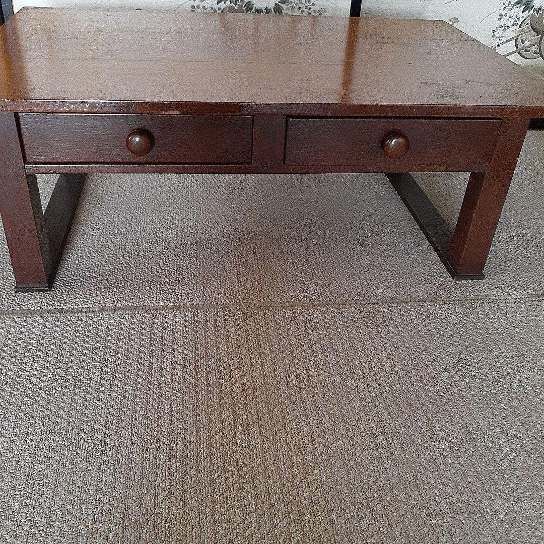 文机　木製机　古道具　古民家　ローテーブル