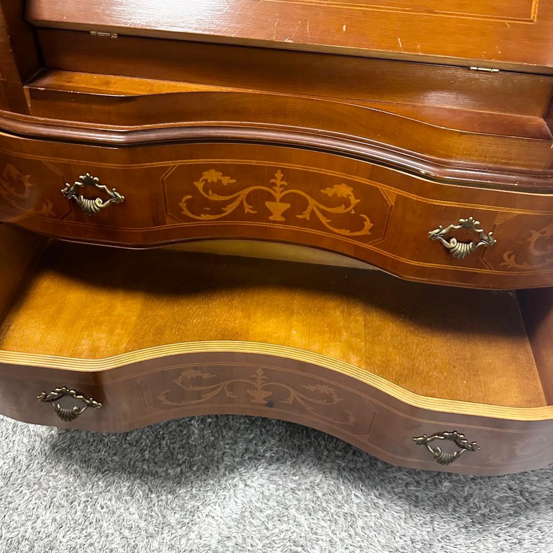 Tarocco ライティングビューロー　キャビネット　イタリア製　象嵌 猫脚