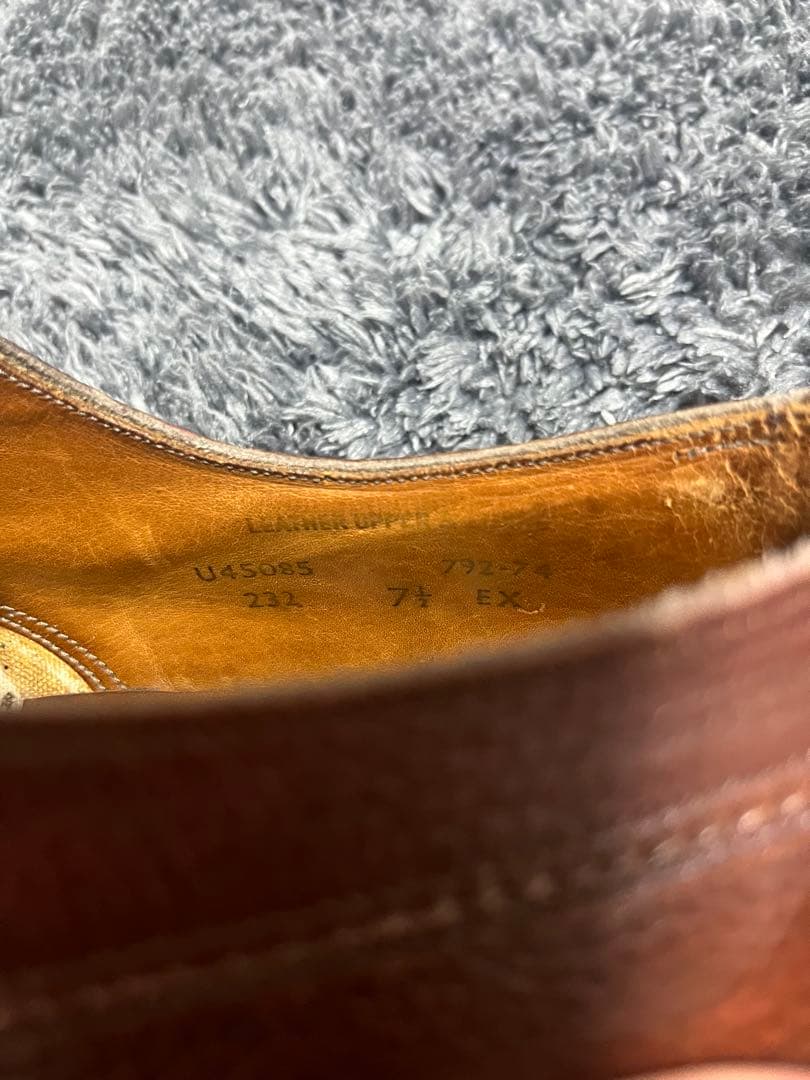 ケンゴン？ CROCKETT&JONES ブラウンレザーシューズ　UK7 1/2