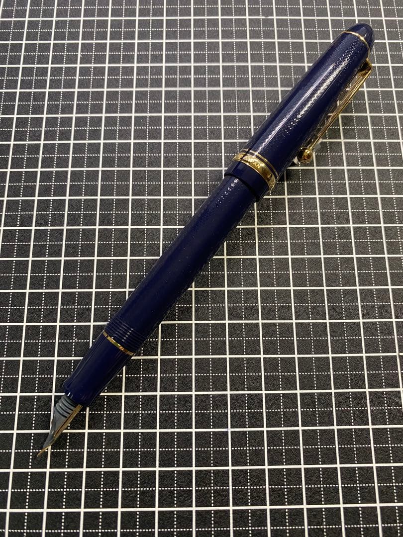PILOT CUSTOM74 Dark-Blue 網目　万年筆　字幅F