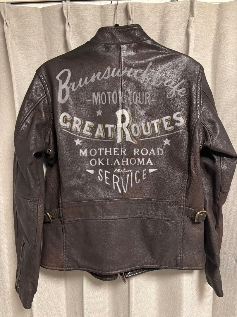 t*o様 【激レア☆】AVIREX ハンドペイント　レザー　バズリクソンズ　マッ