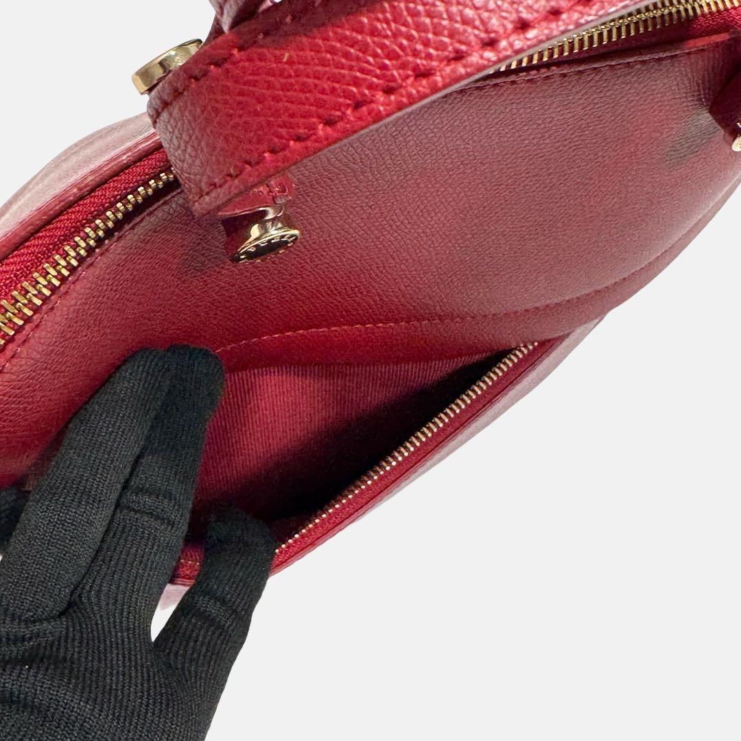 極美品✨ フルラ　パイパー　2way ショルダーバッグ　トートバッグ　赤系