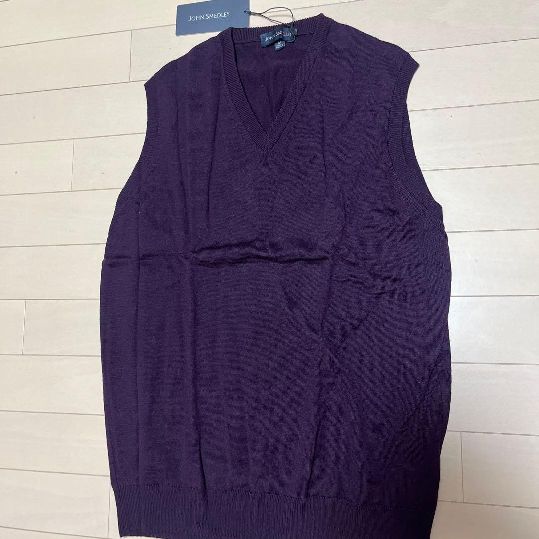 JOHN SMEDLEY Vネック ベスト 【新品 B品】