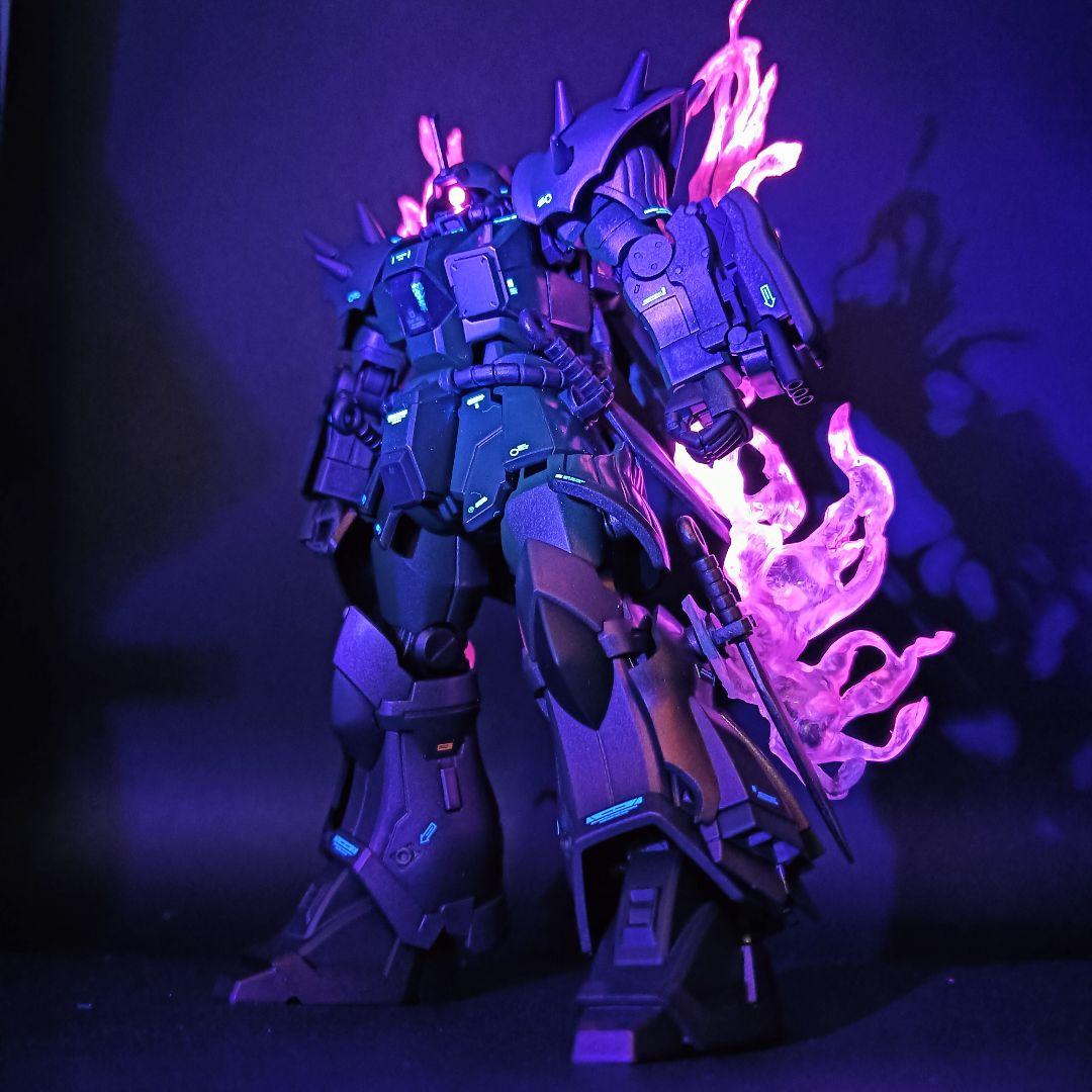 HGUC 1/144イフリートナハトつや消しキャンディ全塗装完成品自作エフェクト