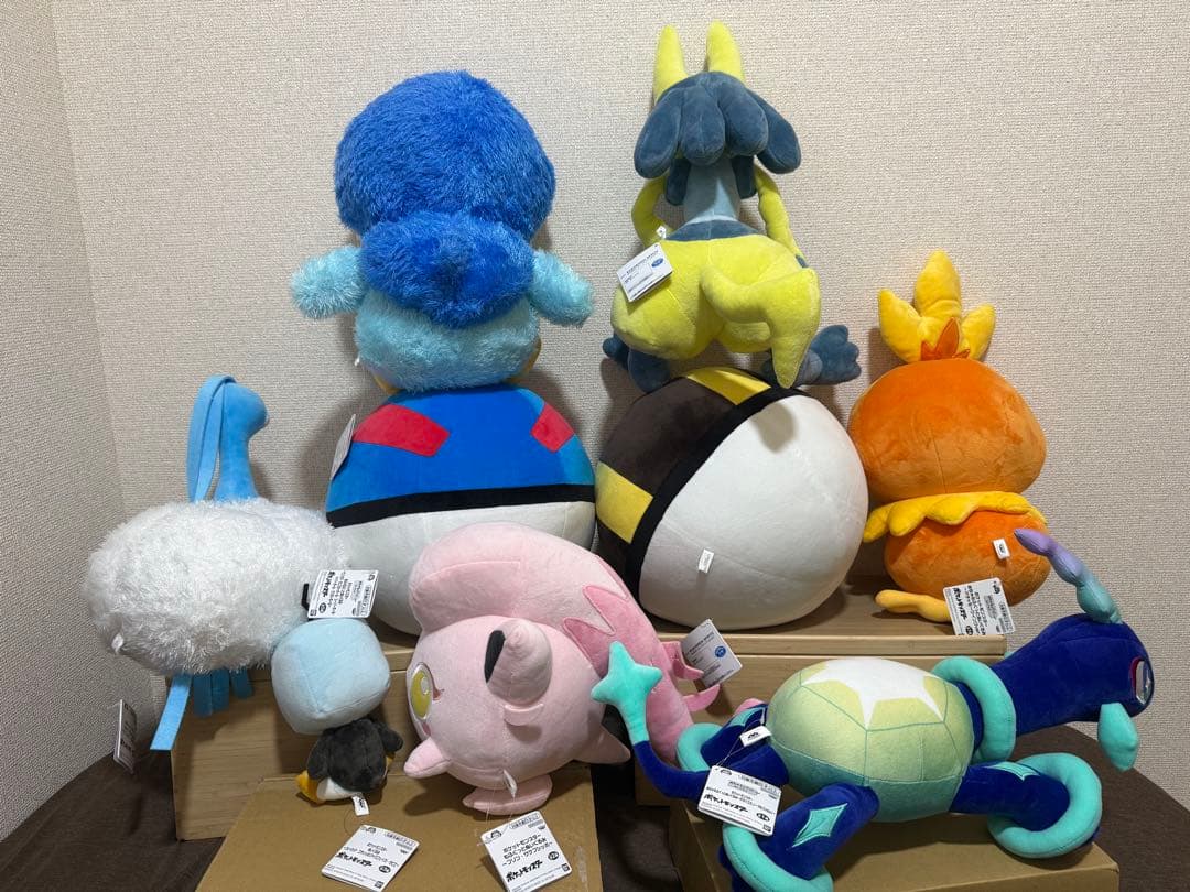 ポケモンぬいぐるみ　9体セット　テラパゴス　ルカリオ　ポッチャマ他　まとめ売り