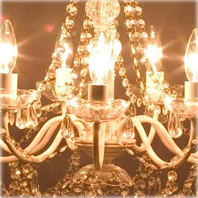 高級 シャンデリア 9灯 LED電球対応 天井照明 ジュリエット クリーム