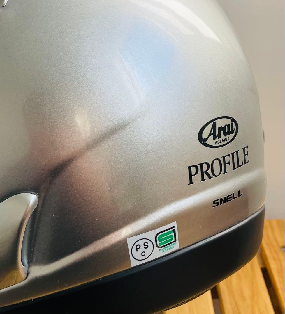 《新品》Arai Profile アルミナシルバー　61-62cm