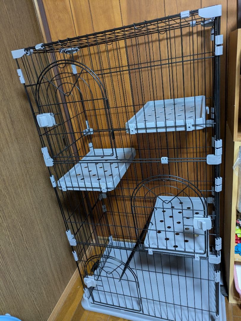 大型キャットケージ 3段式