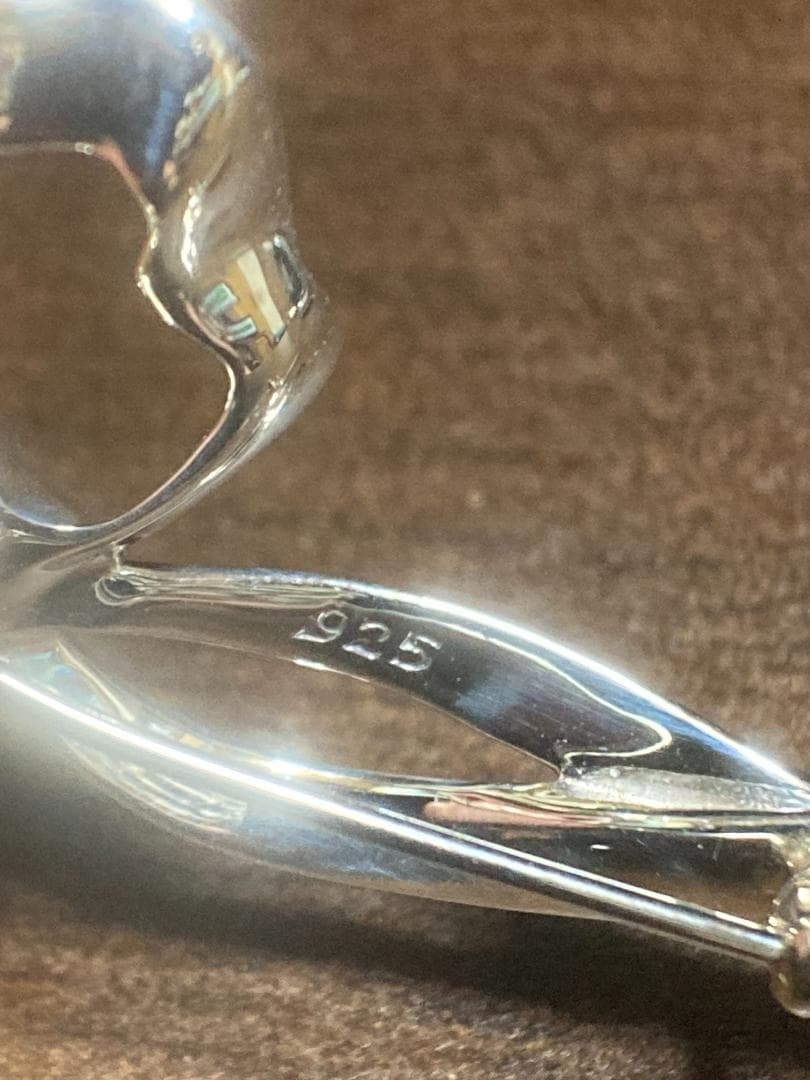 ティファニー リボン ブローチ シルバー 925 1985