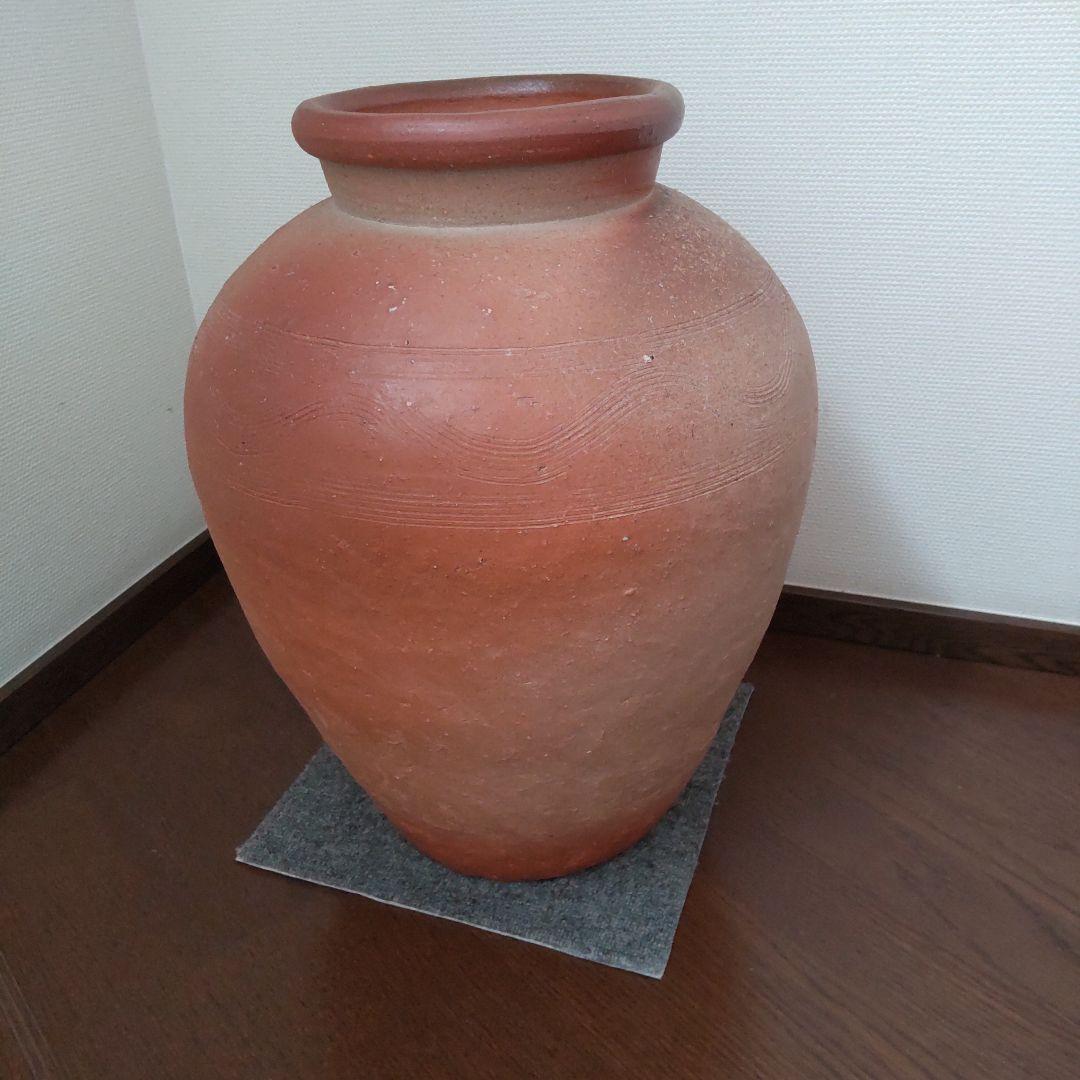 キレイな　中壺　備前焼　28