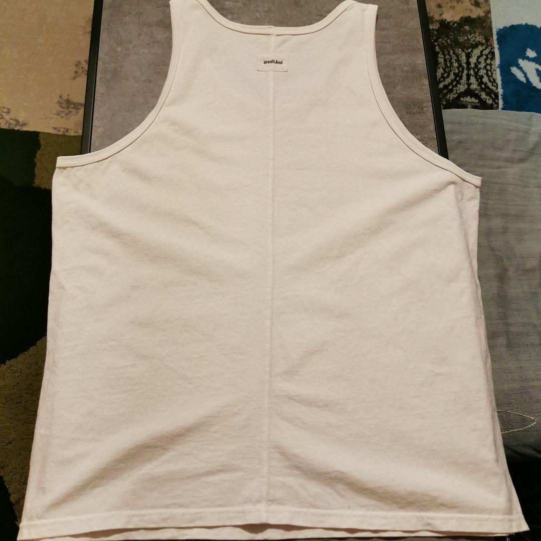 greatLAND オリジナル ノーマン タンクトップ ピグメントダイクリーム