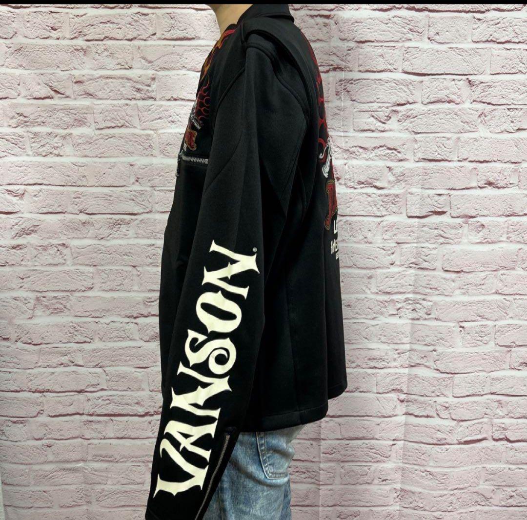 ニ*ん様 【超極美品】VANSON バンソン ライダースジャケット XXL 黒