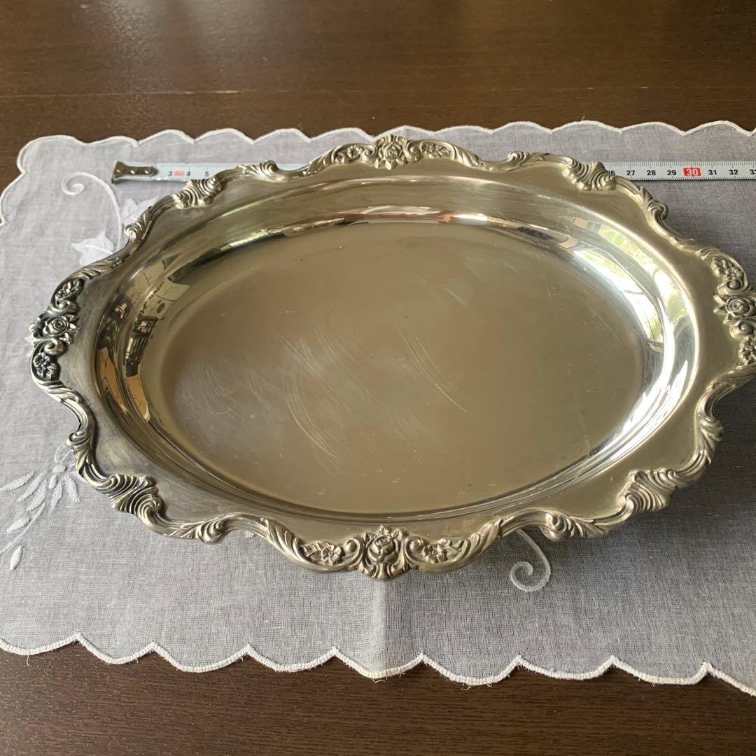 ヴィンテージ　WALLACE ウォレス　シルバープレート　銀のトレイ