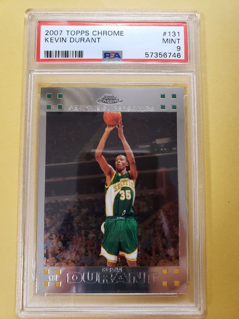 NBAカード ケビンデュラント 2007 トップスクローム ルーキー PSA9