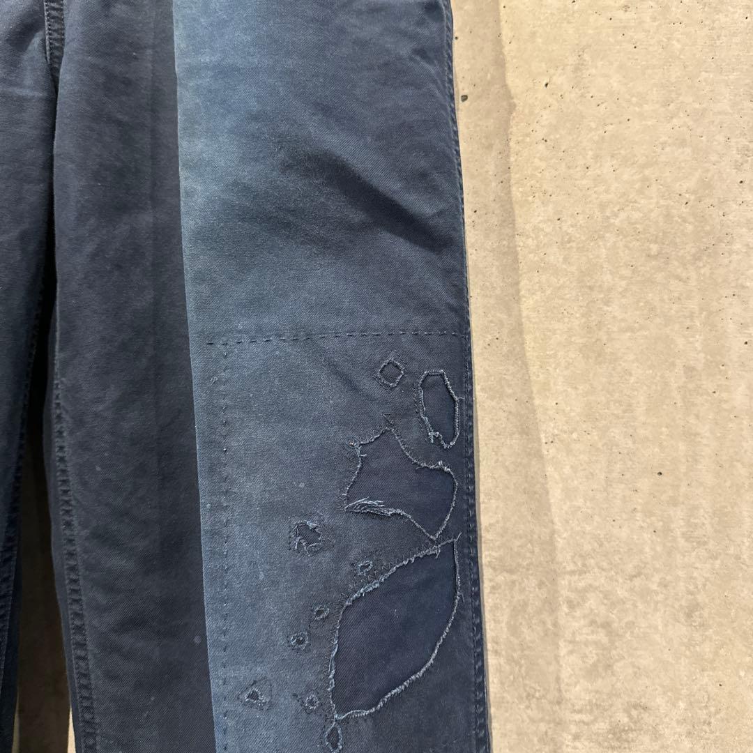 パンツ vlsvim EX WIDE CHINO PANTS CRASH(INDIGO2