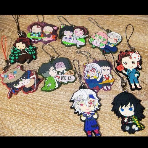 鬼滅の刃 キャラグッズ　胡蝶・煉獄・禰豆子・炭治郎 ほか▶バッチ・ラバー ほか
