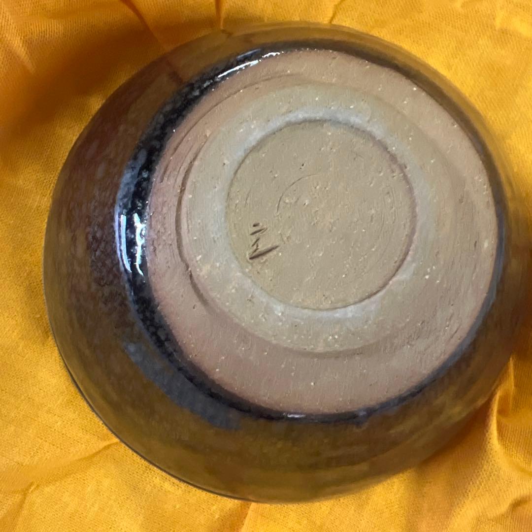 油滴天目茶碗　桶谷定一 作 　共箱