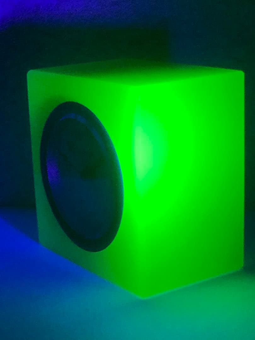 精工舎　ウランガラス置き時計　アンティーク　レトロ　骨董品　置き時計