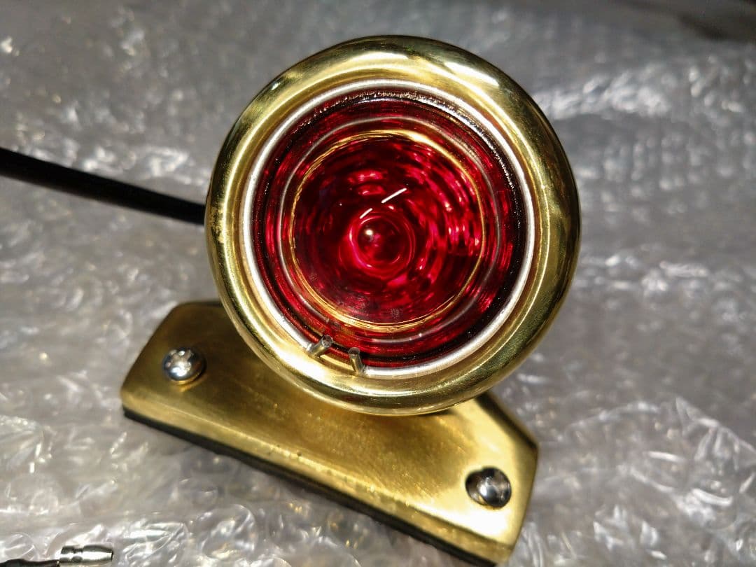 真鍮製 LED テールランプ チョッパー ハーレー ショベルヘッド パンヘッド