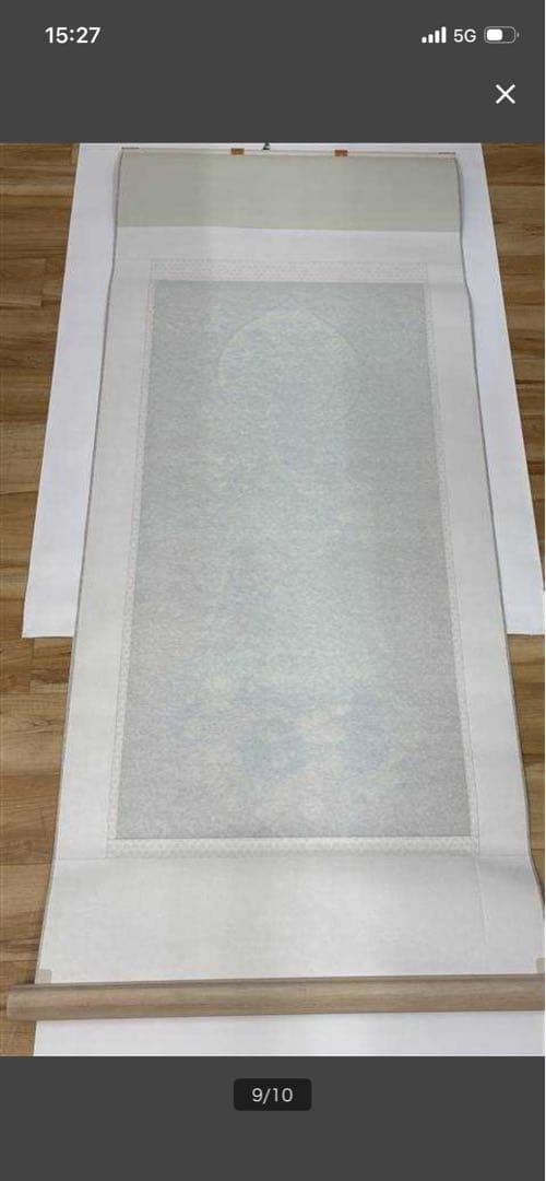 高級西陣美術織掛け軸　桜観音　丸山寿美作　ビッグサイズ　超美品　128万の品