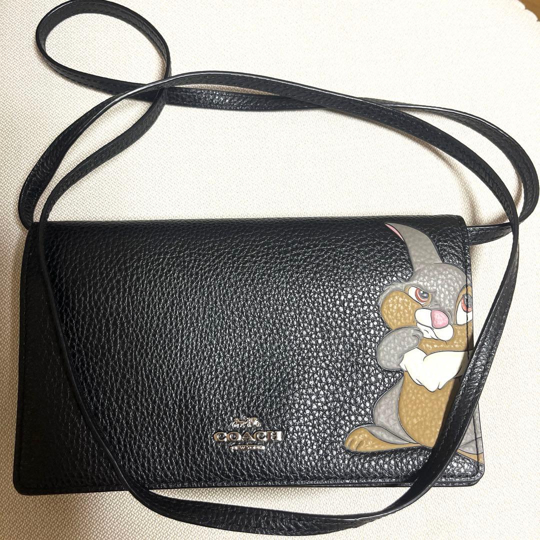COACH とんすけ　コラボ　ウォレットバッグ