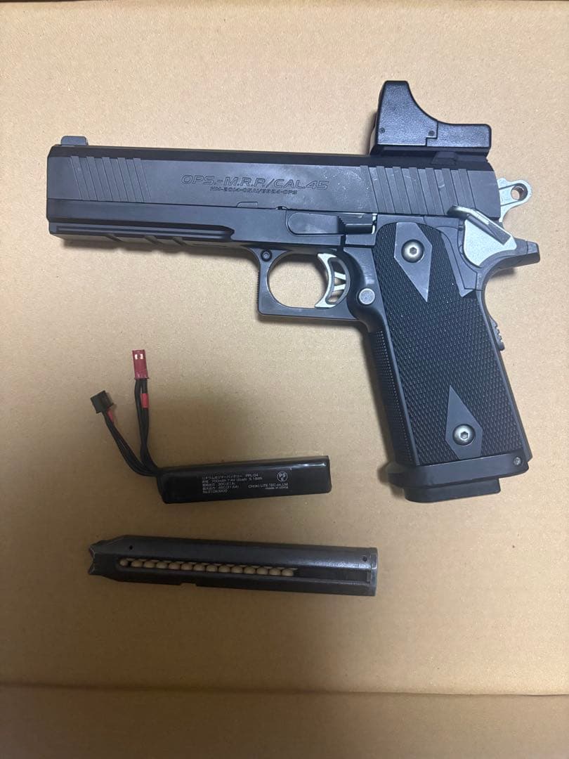 電動ガン HI-CAPA E　リポバッテリー、マイクロプロサイト　3点セット