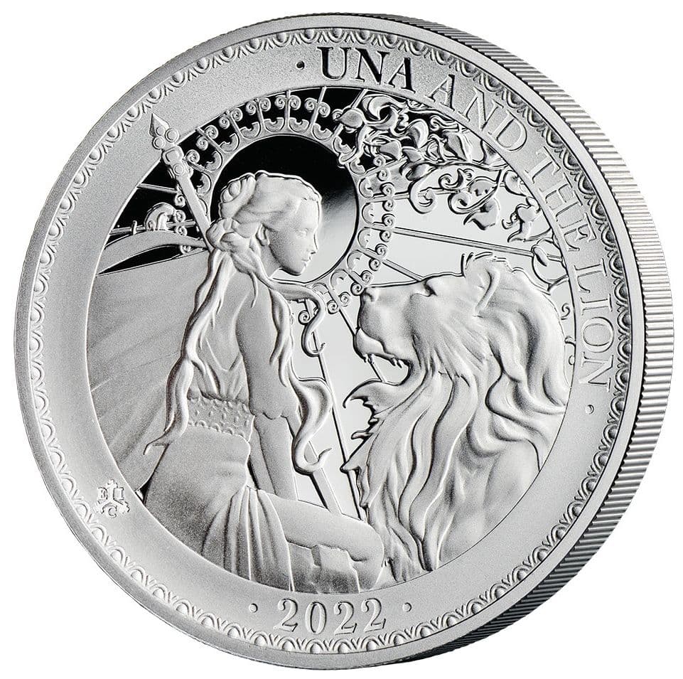 2022年 セントヘレナ ウナとライオン 1オンス銀貨 PF69 UC FDI