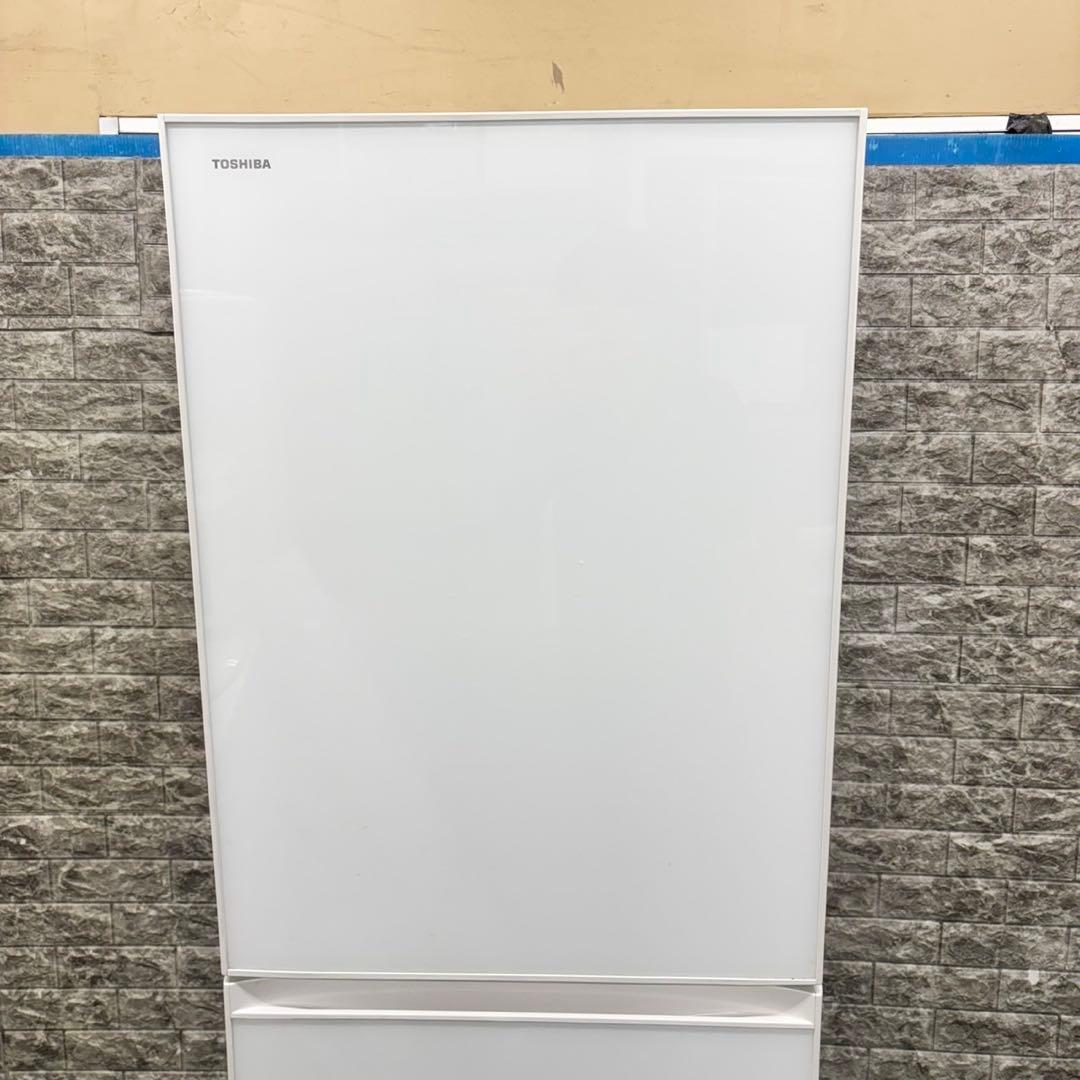570 東芝　20年製　大型冷蔵庫　363L 300L強小型　家庭用　自動製氷