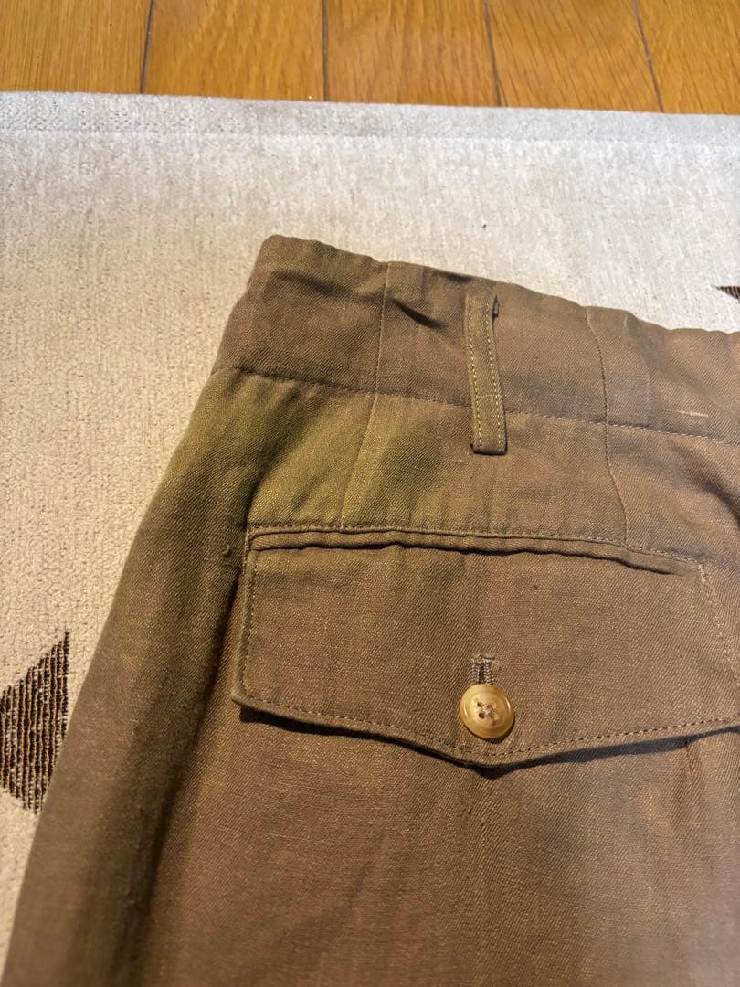 ヨウジヤマモト　ヴィンテージ　リネン　ベージュ　モード　超希少　セットアップ