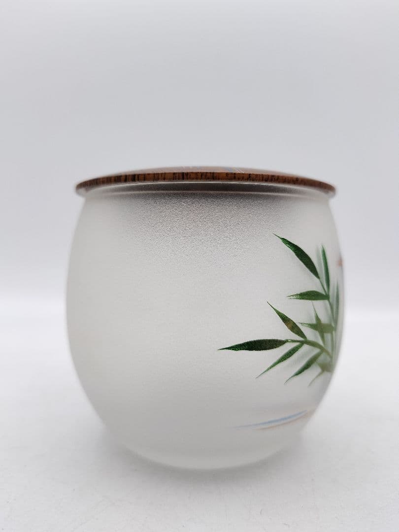 c160 硝子茶器 川蝉蒔絵 麗峰 木箱 茶道具 古物