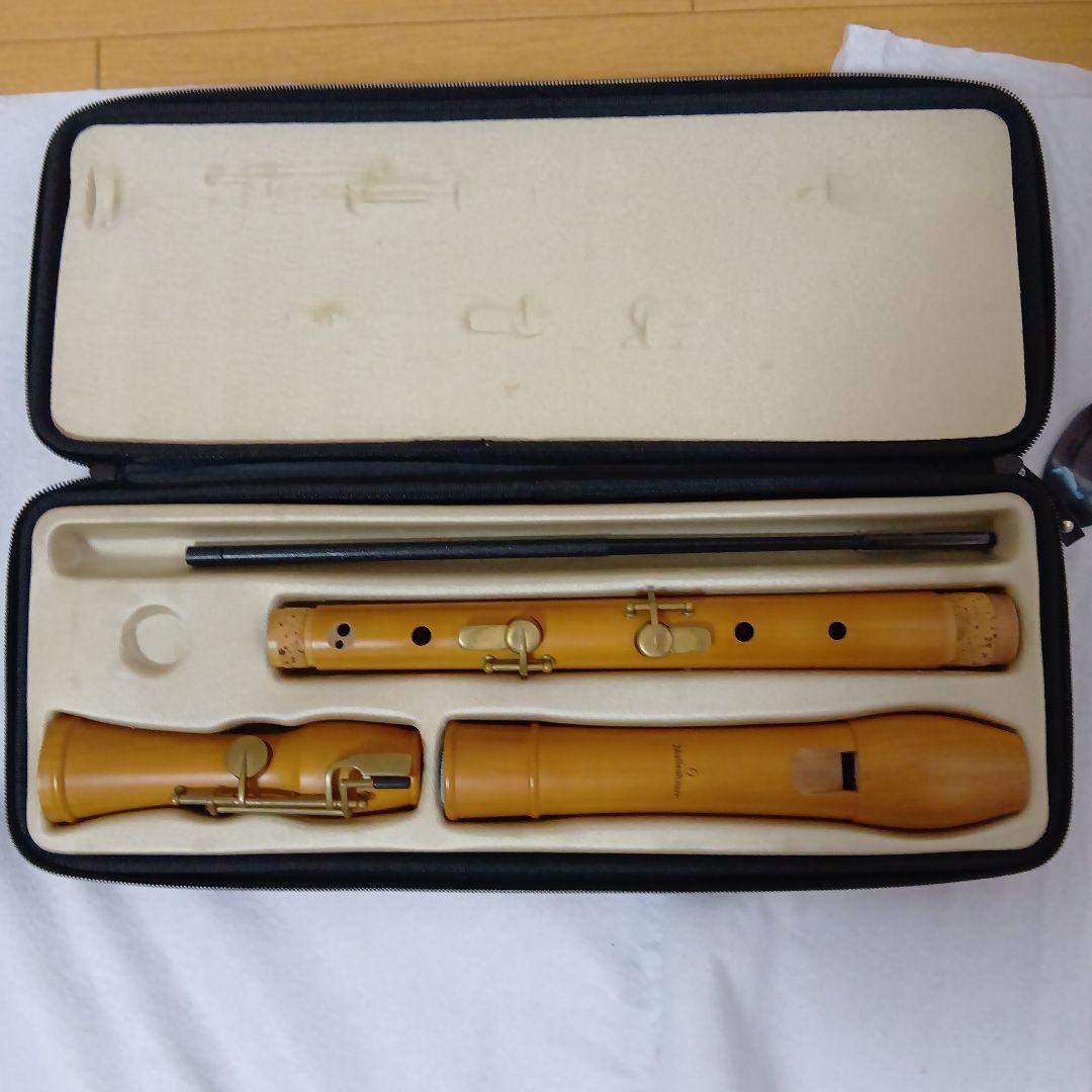 木製テナーリコーダー ケース付き
