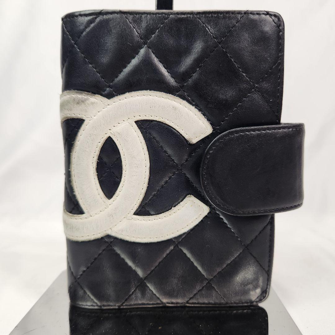 CHANEL カンボンライン システム手帳カバー 手帳ケース ラムスキン ココ