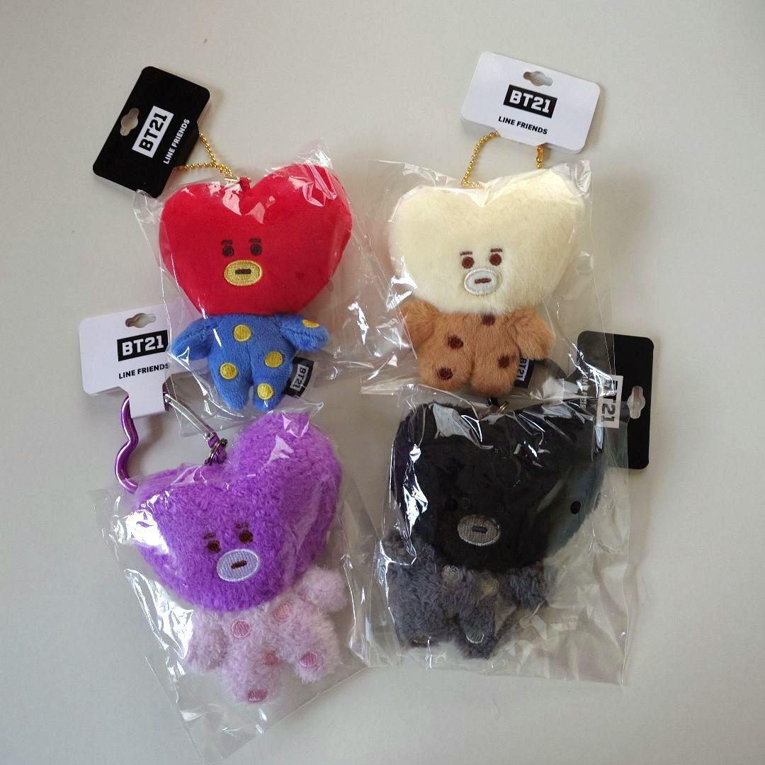 BT21 5周年記念 TATA レインボーカラーマスコット7点コンプ　＋4点