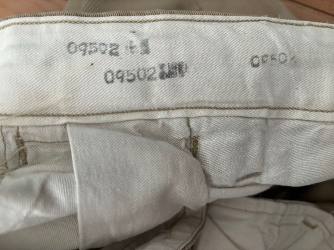 US ARMY M-43 チノパン 40s 軍パン ヴィンテージ ガスフラップ