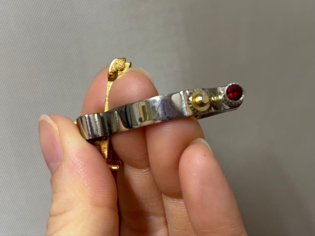 ◯ JLV バスクラリネットリガチャー　プラチナ